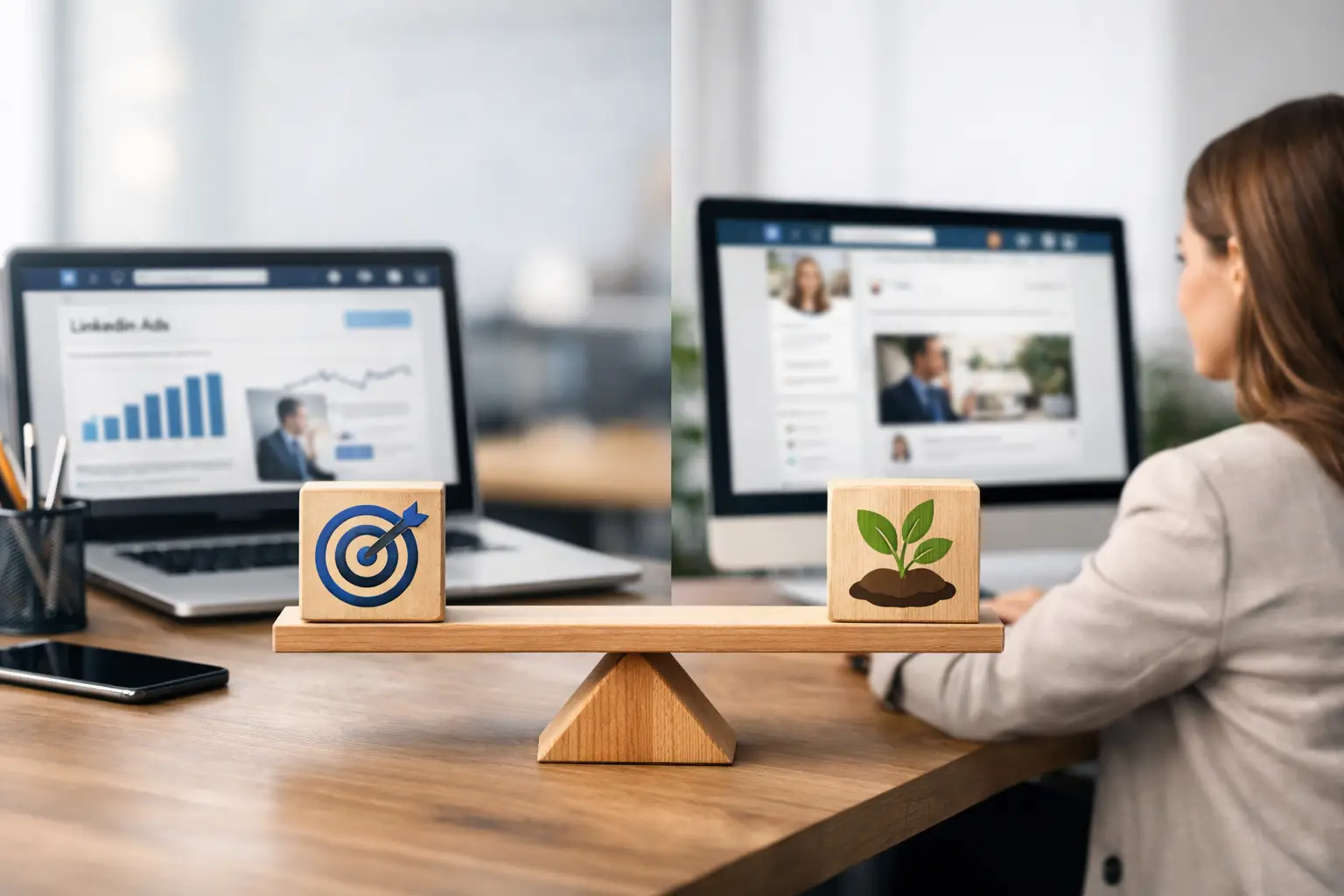 LinkedIn Ads oder organisch: Was bringt mehr?